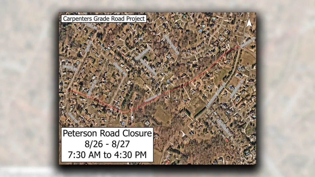 peterson lane road closure 25 aug 2025 copy